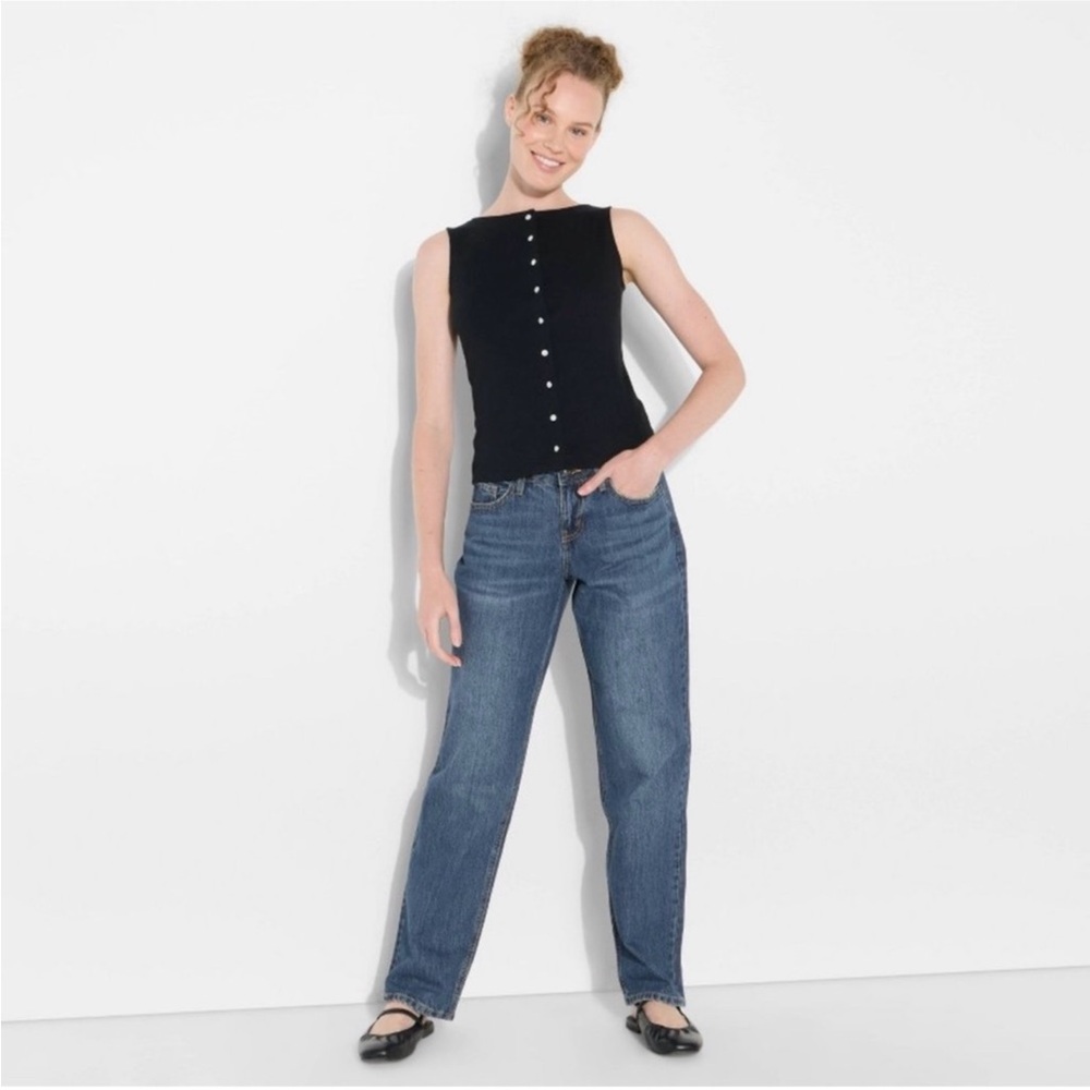 Wild Fable Size 12 Easy Rigid Curvy Straight Jeans